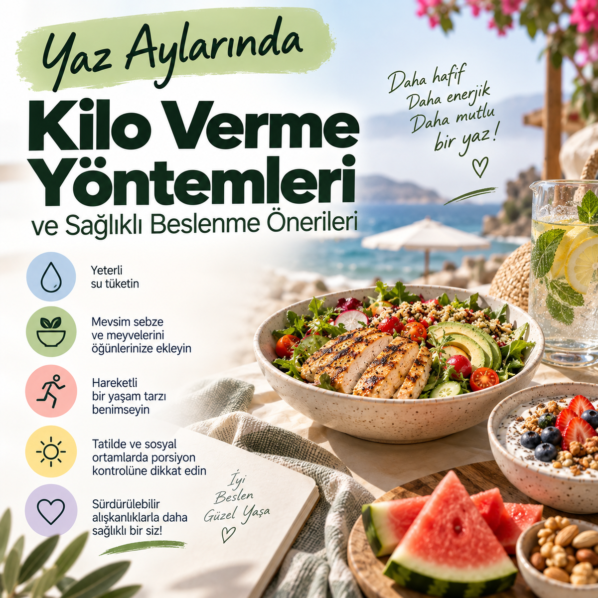 Yaz Aylarında Kilo Verme Yöntemleri ve Beslenme Önerileri