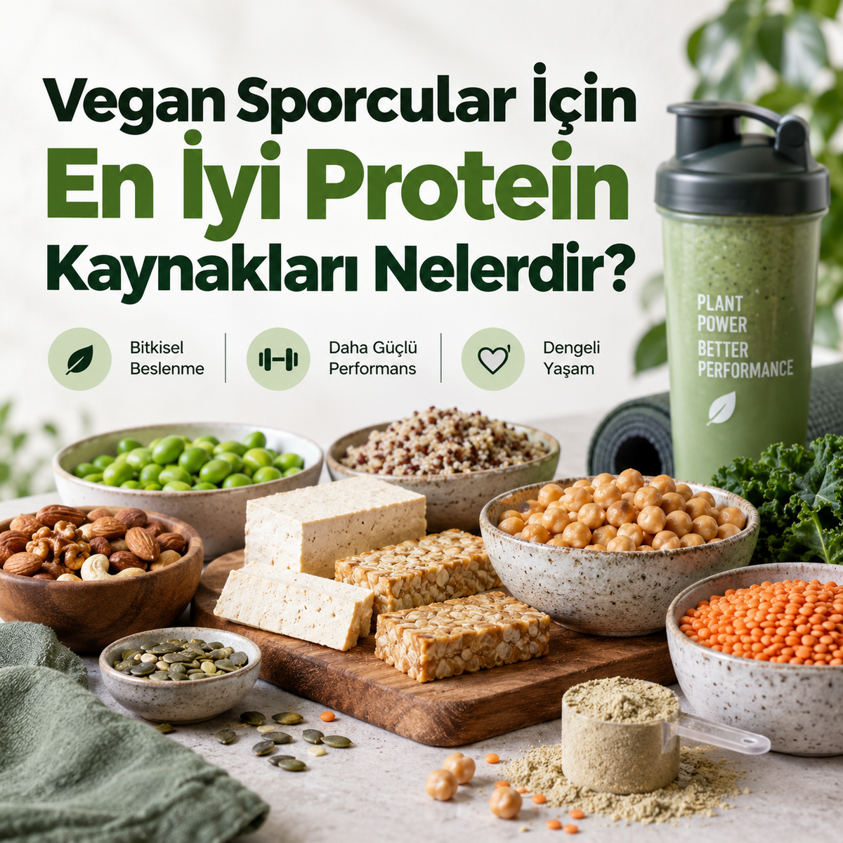 Vegan Sporcular İçin En İyi Protein Kaynakları Nelerdir?