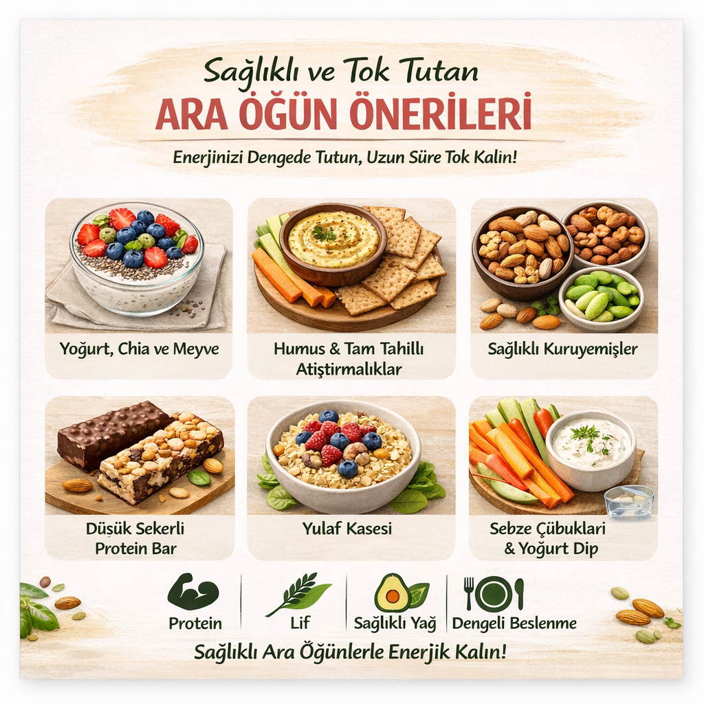 Sağlıklı ve Tok Tutan Ara Öğün Önerileri | bahs.