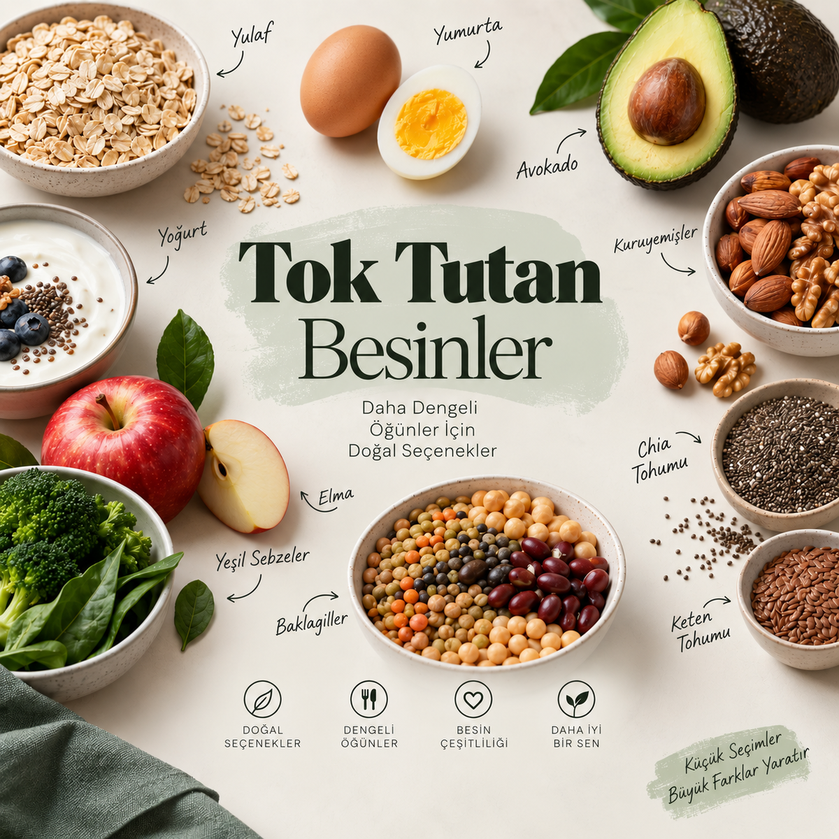 Tok Tutan Besinler ve Yiyecekler Hangileridir? | bahs.