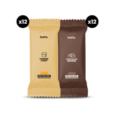 High Protein Bar | x12 Caramel Candy x12 Chocolate Brownie