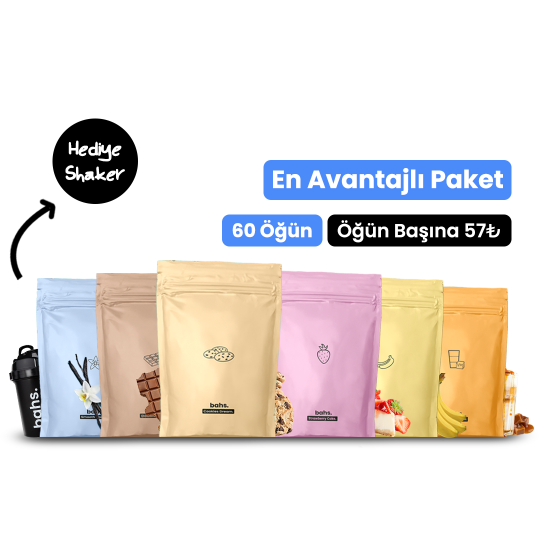 En Avantajlı Paket (60 öğün)| x1 Shaker HEDİYE