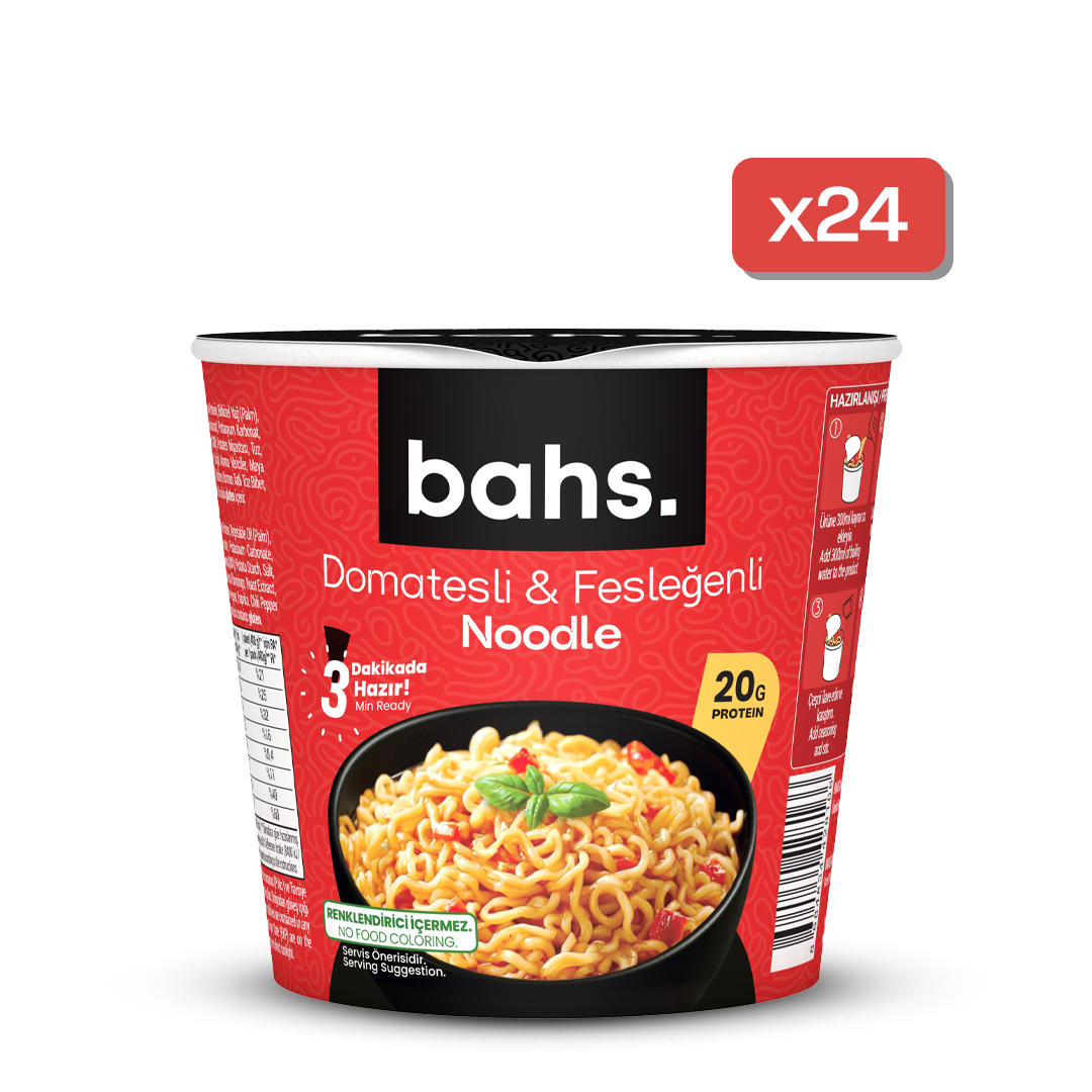 bahs. Noodle | x24 Domates & Fesleğenli