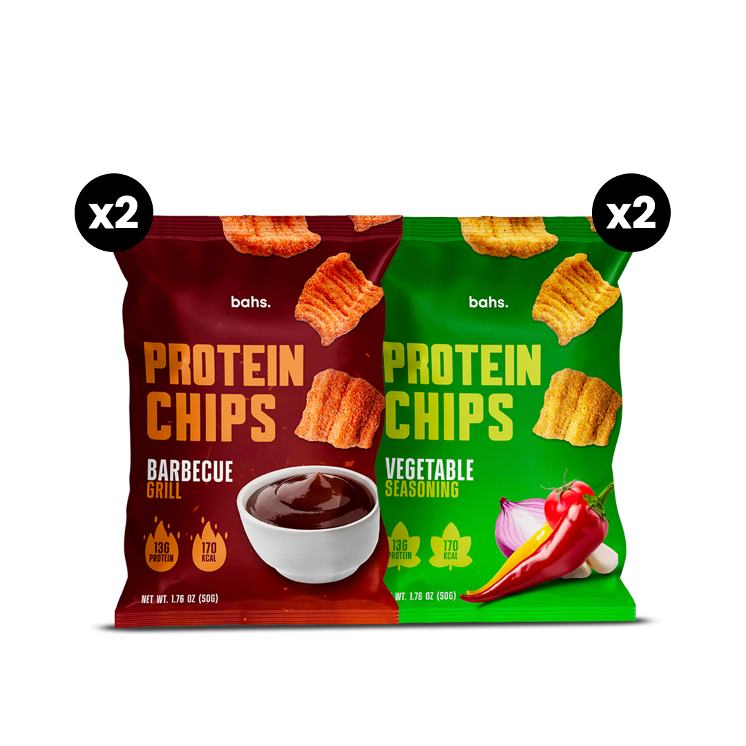 Proteinli Chips | x2 Barbecue x2 Sebzeli